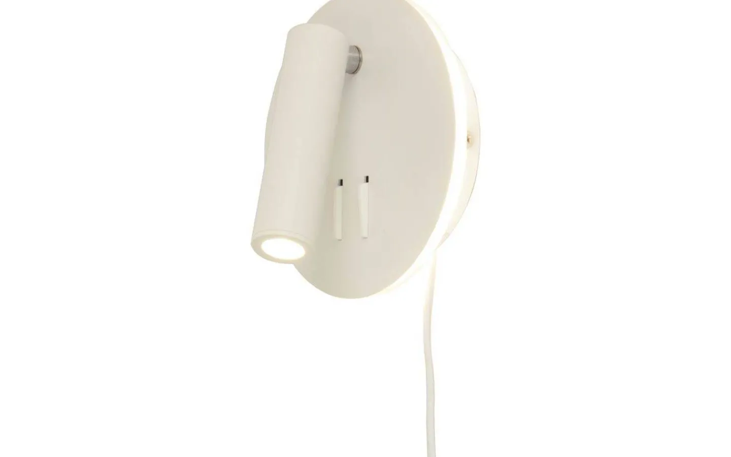 Sovrum|Läslampor-Aneta Ace Vägglampa LED 6W+3W 3000K Vit