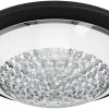 Plafonder < Eglo Acolla Plafond 29cm 3000K 11W Kristall/Svart