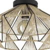 Plafonder < Eglo Adwickle Plafond 44,5cm Jute/Svart