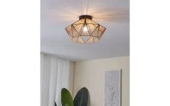 Plafonder < Eglo Adwickle Plafond 44,5cm Jute/Svart