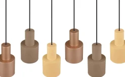 Avlånga Taklampor < Trio Lighting Agudo hänge 6-st E27 multicolor