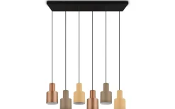 Avlånga Taklampor < Trio Lighting Agudo hänge 6-st E27 multicolor