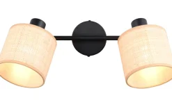 Takspot Med 2 Lampor < Reality Aimee Spotlight 2-delad E14 naturfärg/bast
