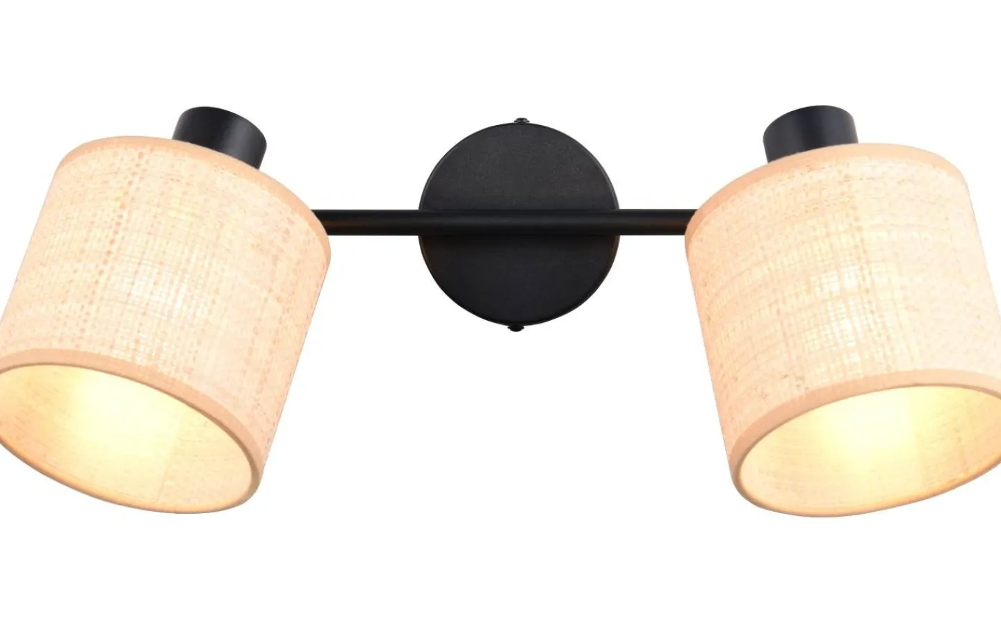 Takspot Med 2 Lampor < Reality Aimee Spotlight 2-delad E14 naturfärg/bast