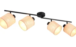 Avlånga Takspotlights|Takspot Med Minst 4 Lampor < Reality Aimee Spotlight 4-delad E14 naturfärg/bast
