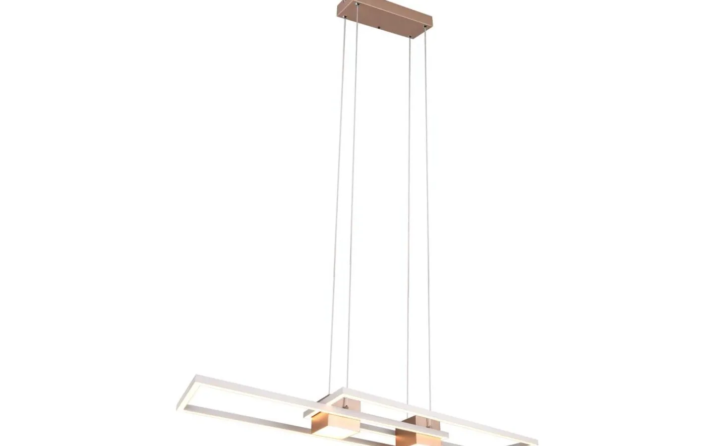 Avlånga Taklampor-Trio Lighting Albany Taklampa LED kaffebrun