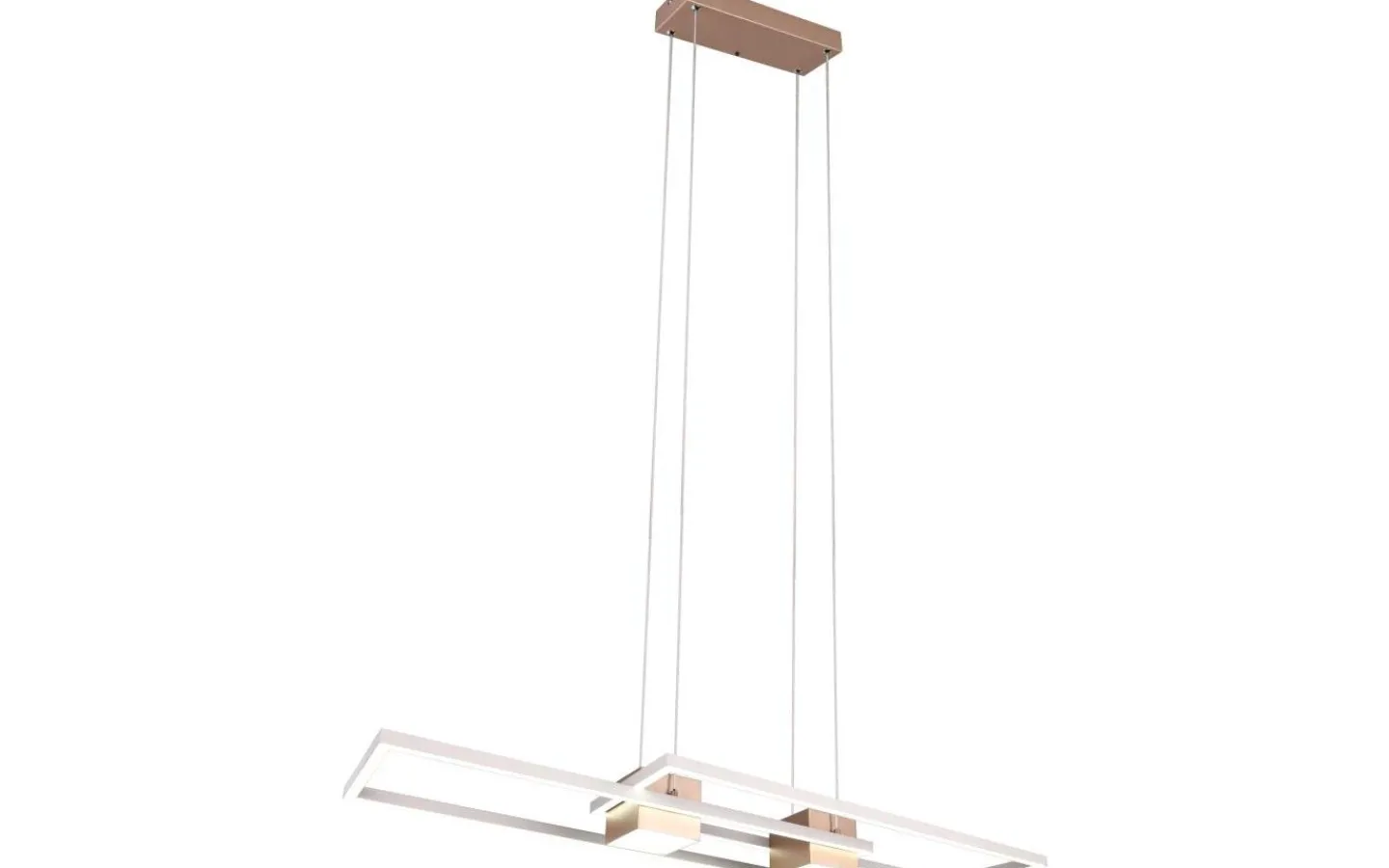 Avlånga Taklampor-Trio Lighting Albany Taklampa LED kaffebrun