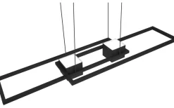 Avlånga Taklampor-Trio Lighting Albany Takpendel LED mattsvart