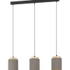 Avlånga Taklampor < Eglo Albariza Taklampa 90cm Cappuccino/Guld