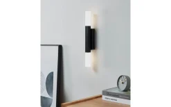 Badrumslampor Vägg < Eglo Alcudia Vägglampa 42cm LED 3000K 2x5,5W Svart IP44