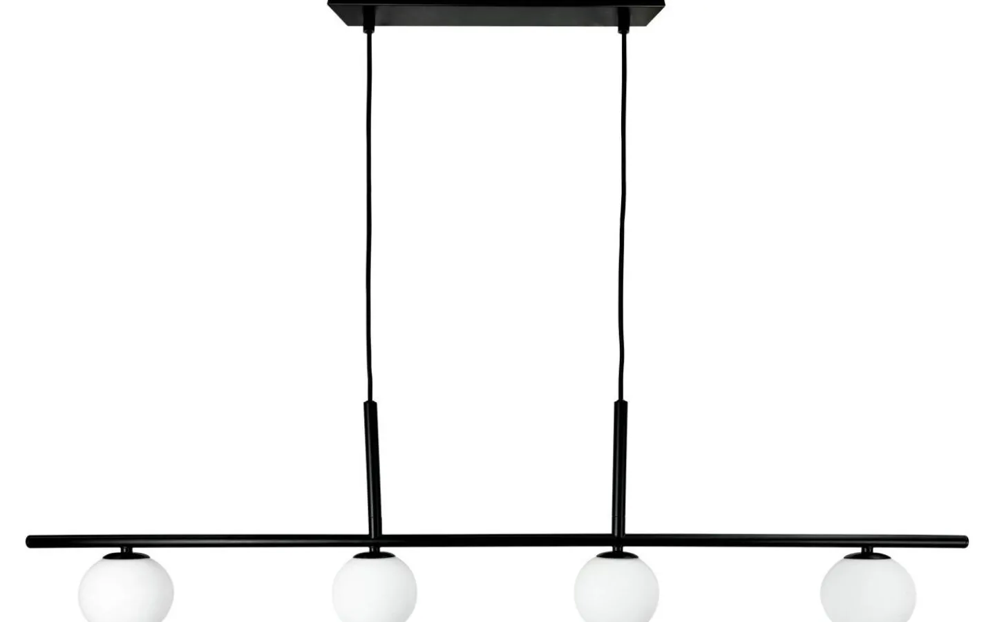 Avlånga Taklampor < Dyberg Larsen Alice Taklampa 110cm Opal/Svart