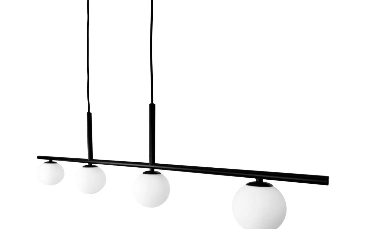 Avlånga Taklampor < Dyberg Larsen Alice Taklampa 110cm Opal/Svart