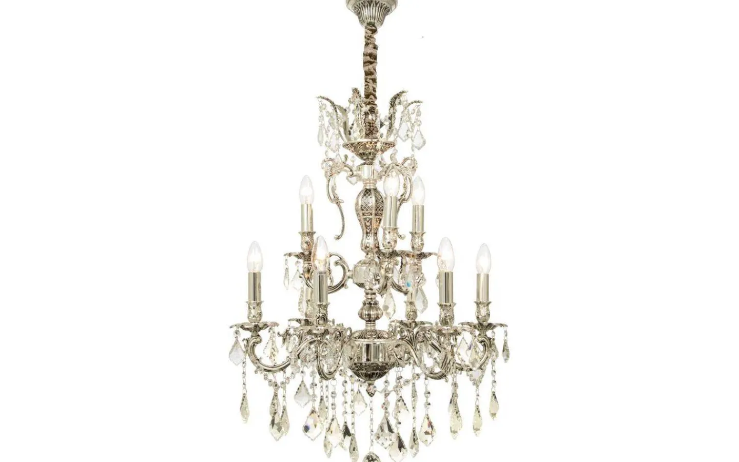 Kristallkronor < Aneta Allington Kristallkrona 60cm 9L Antiksilver