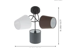 Plafonder < Eglo Almeida Plafond 59cm Färgmix