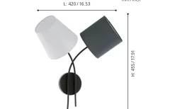 Lampetter < Eglo Almeida Vägglampa Svart