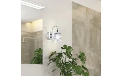 Badrumslampor Vägg < Eglo Almonte Vägglampa Kristall G9 LED 3000K 3W Krom IP44