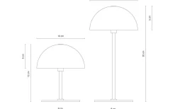 Bordslampor-Dyberg Larsen Along Uppladdningsbar Bordslampa 2-Pack Silver