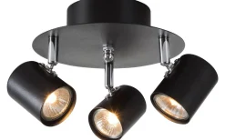 Hall & Trappa|Runda Takspotlights < Cottex Alpha Takspotlight 20cm 3xGU10 Svart