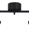 Avlånga Takspotlights|Takspot Med 2 Lampor-Cottex Alpha Takspotlight 40cm 2xGU10 Svart