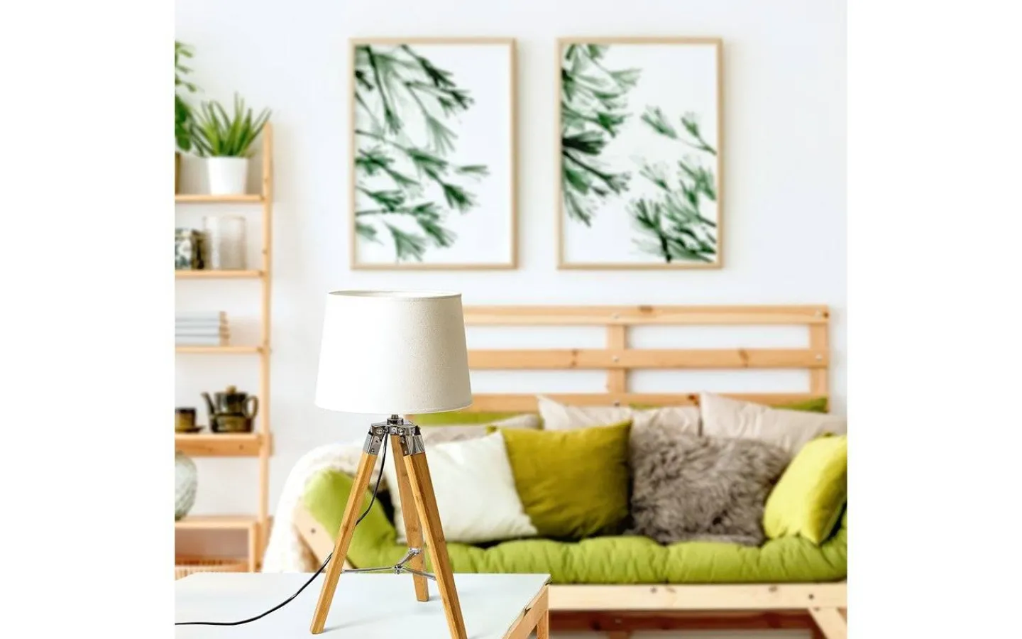Lampfötter < Rendl Alvis Lampfot 60cm Bambu/Krom