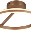Plafonder-Trio Lighting Amador Plafond LED kaffe