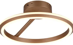 Plafonder-Trio Lighting Amador Plafond LED kaffe