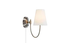 Lampetter-Markslojd Amar Vägglampa Antik Mässing/Beige