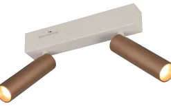 Takspot Med 2 Lampor-Trio Lighting Ambala Spotlight LED 2-delat kaffe
