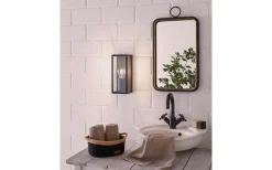 Badrumslampor Vägg < Eglo Amezola 1L Vägglampa Svart IP44