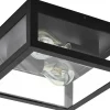 Badrumslampor Tak < Eglo Amezola Plafond 29cm Svart IP44