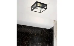 Badrumslampor Tak < Eglo Amezola Plafond 29cm Svart IP44