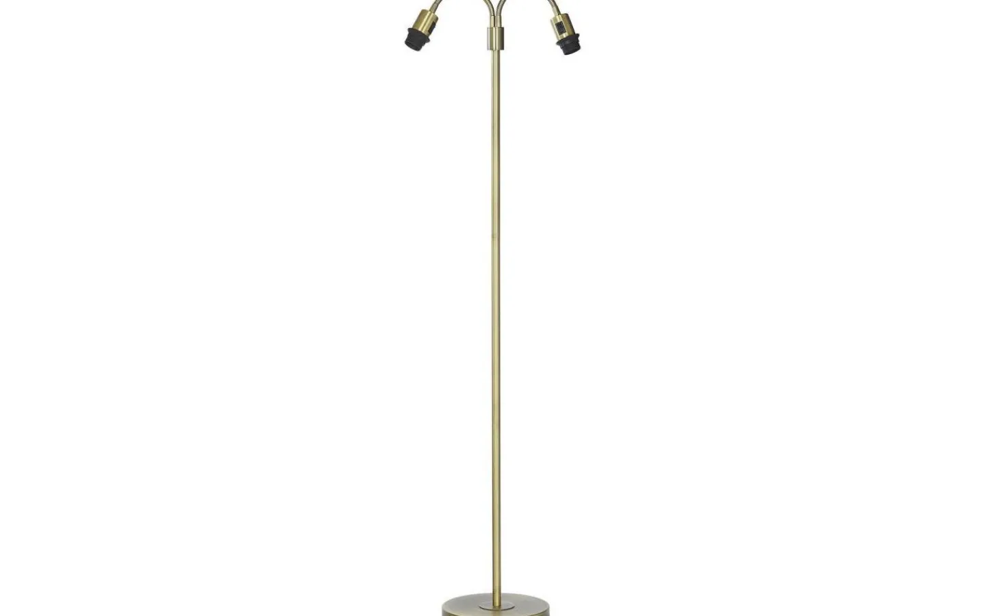 Klassiska Golvlampor|Golvfötter-PR Home Amy Tvåarmad Golvfot 150cm Antikmässing
