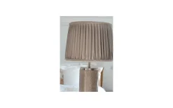 Plisserade Lampskärmar-Hallbergs Anastacia Plisserad Lampskärm Ø45cm Sand