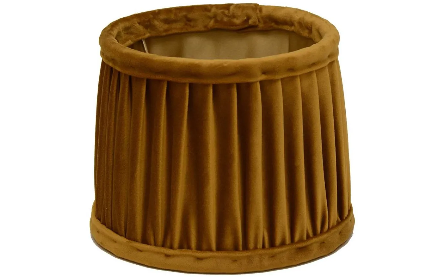 Plisserade Lampskärmar-Hallbergs Anastacia Plisserad Lampskärm Ø45cm Guldgul