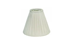 Toppringsskärmar-Hallbergs Anastacia Plisserad Toppringskärm Ø22cm Offwhite