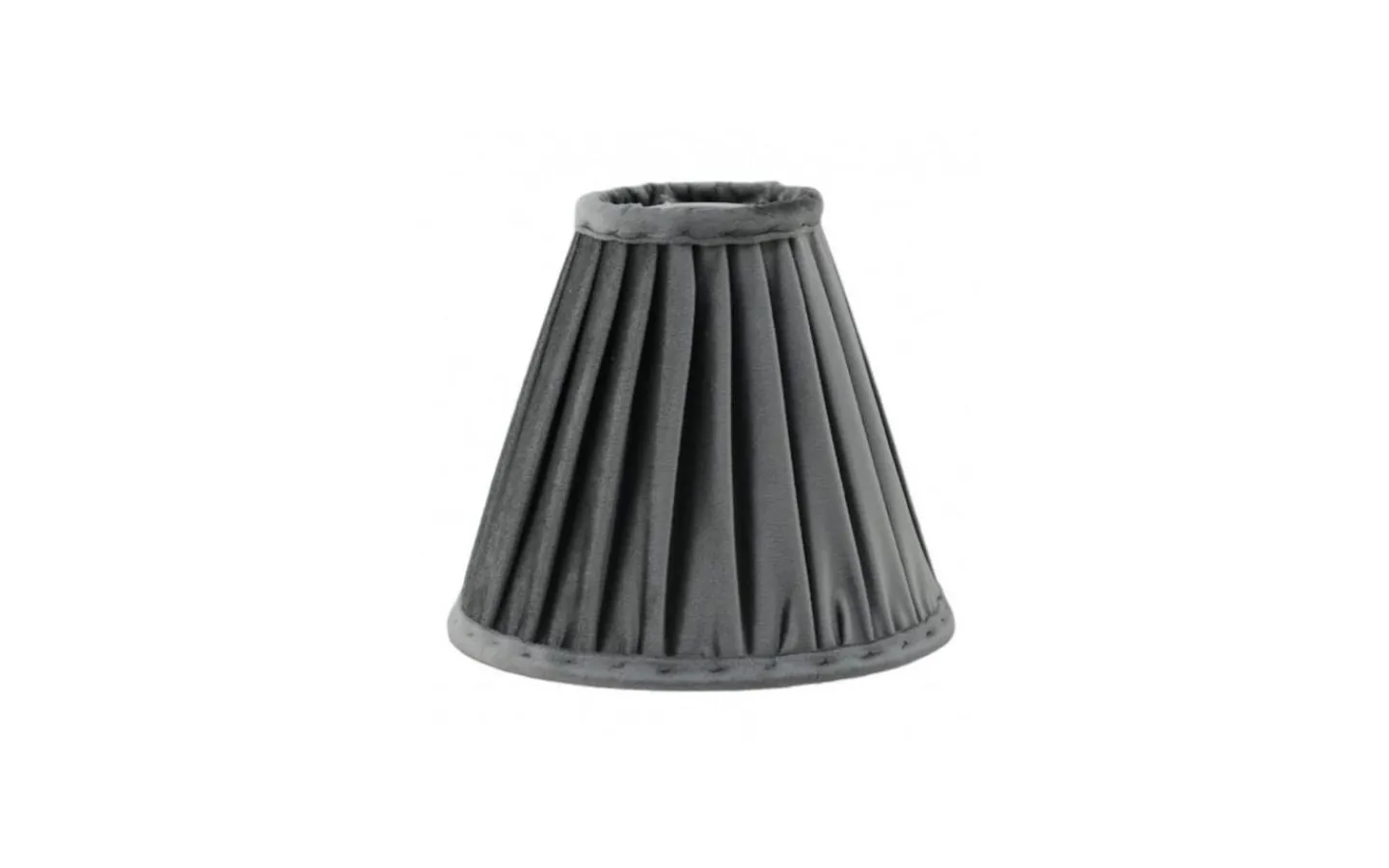 Toppringsskärmar < Hallbergs Anastacia Plisserad Toppringskärm Ø22cm Grå
