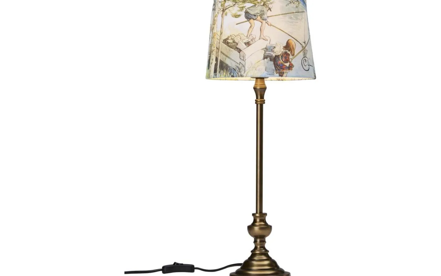 Bordslampor-PR Home Andrea Bordslampa 53cm Antikmässing/Blå