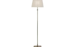 Golvlampor-Aneta Anette Golvlampa 155cm Silver/Vit