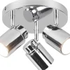 Badrumslampor Tak-Trio Lighting Angelo H2O Spotlight 3-delad GU10 krom IP44