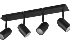 Badrumslampor Tak < Trio Lighting Angelo H2O Spotlight 4-delad GU10 mattsvart IP44