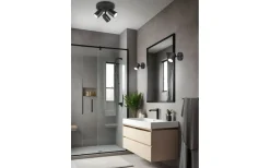 Badrumslampor Vägg-Trio Lighting Angelo H2O Spotlight GU10 mattsvart IP44
