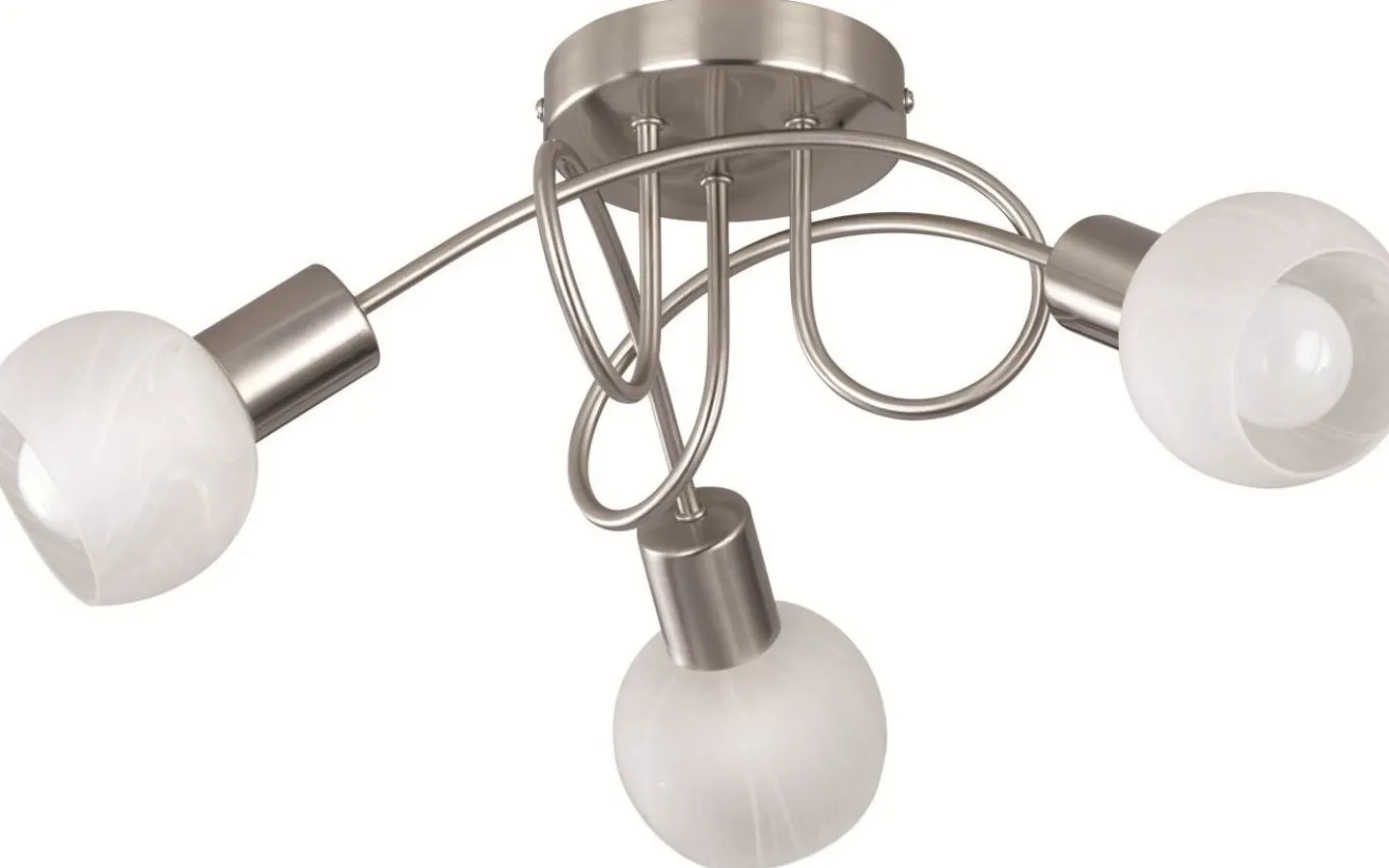 Plafonder-Reality Antibes Spotlight 3-delad 45cm 3xE14 borstad stål
