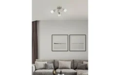 Plafonder-Reality Antibes Spotlight 3-delad 45cm 3xE14 borstad stål