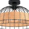 Plafonder < Eglo Anwick Plafond 38cm Svart/Natur