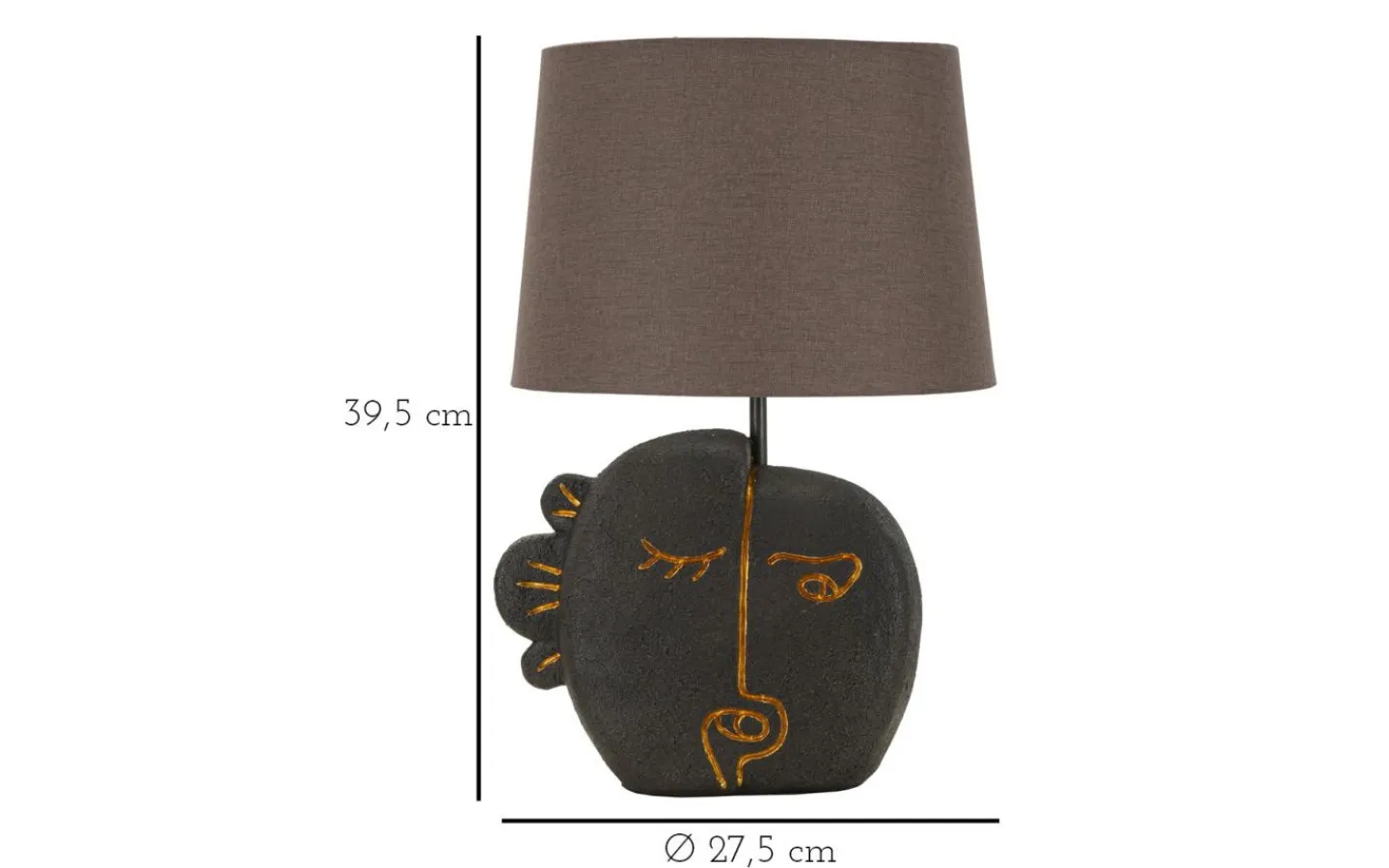 Bordslampor-Mauro Ferretti Arco Bordslampa 39,5cm Brun