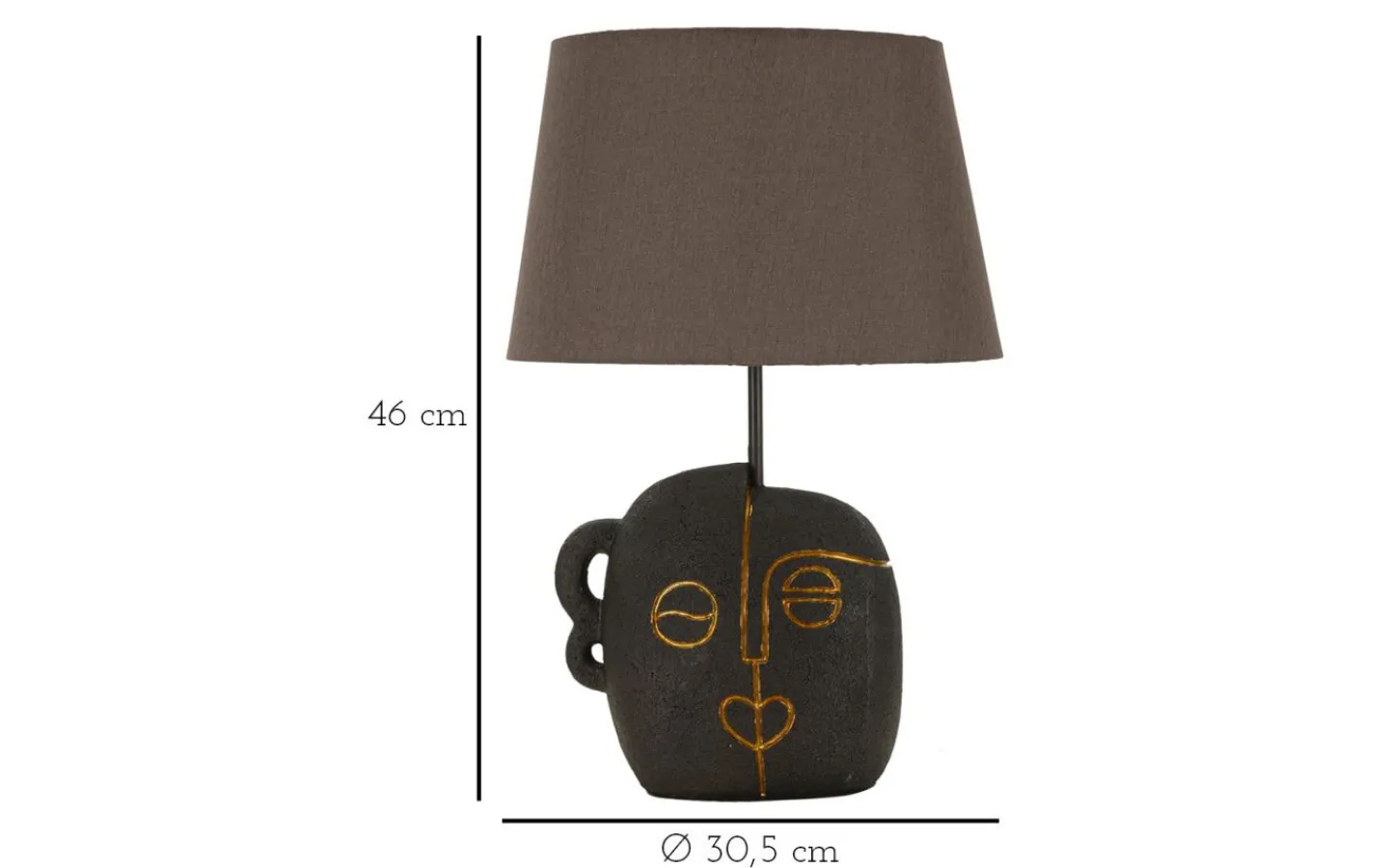 Bordslampor < Mauro Ferretti Arco Bordslampa 46cm Brun