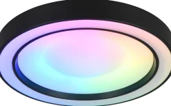 Plafonder-Reality Arco Plafond LED 40cm mattsvart RGBW