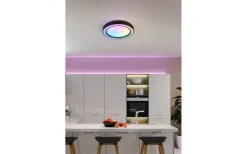 Plafonder-Reality Arco Plafond LED 40cm mattsvart RGBW