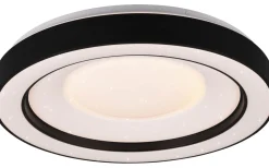 Plafonder-Reality Arco Plafond LED 49cm mattsvart stjärnljus RGBW