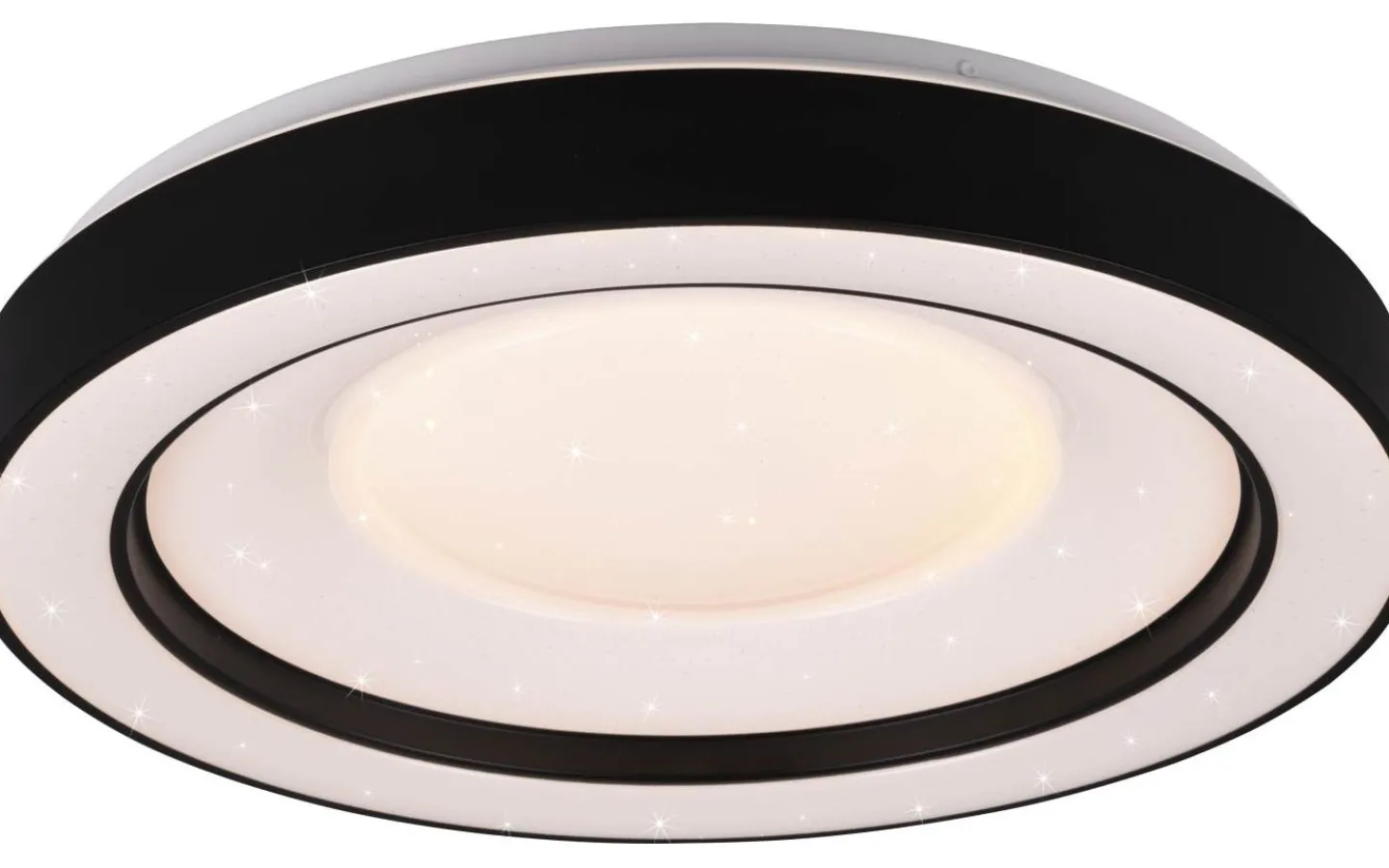 Plafonder-Reality Arco Plafond LED 49cm mattsvart stjärnljus RGBW